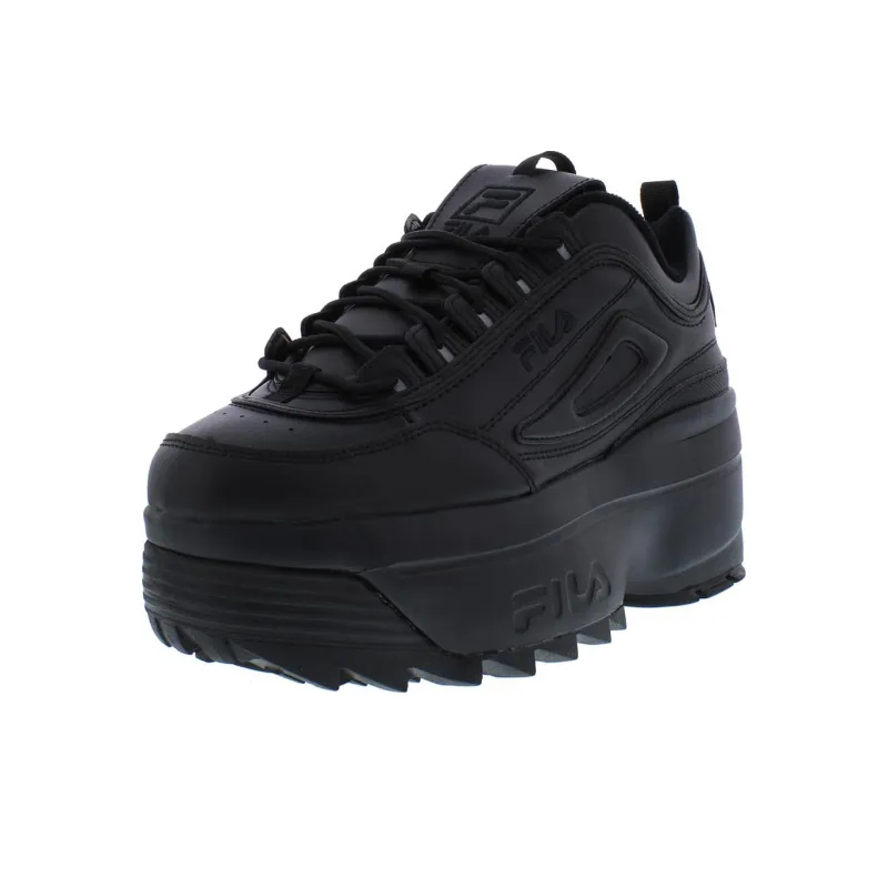 FILA Disruptor 2 Durable Breathable Low Top Casual Shoes Women's Black-2