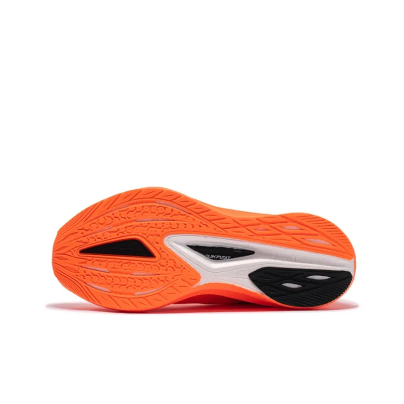 361° Float Running Shoes Men Low Top Fluorescent Super Orange/Obsidian Black-4