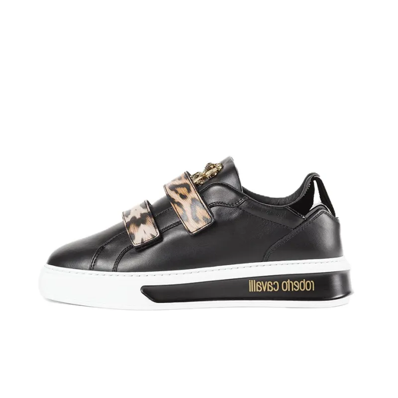 Roberto Cavalli Low-Top Skateboard Shoes Women's Black-0