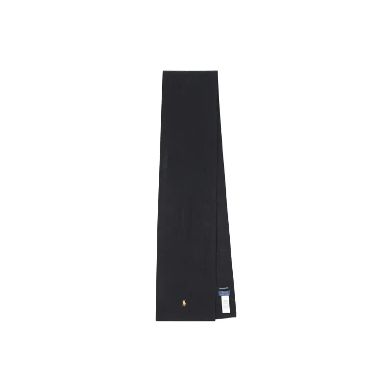Polo Ralph Lauren Logo Embroidered Knitted Scarf-0