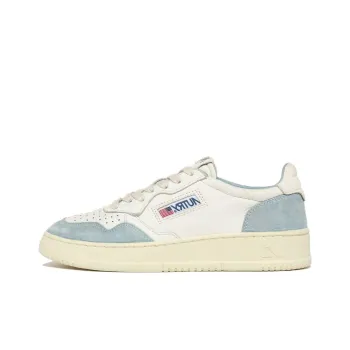 AUTRY Medalist Low Goatskin And Suede 'Light Blue' Women's