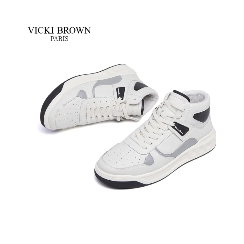 VICKI BROWN Ankle Boots Men White Blue/White Black-1