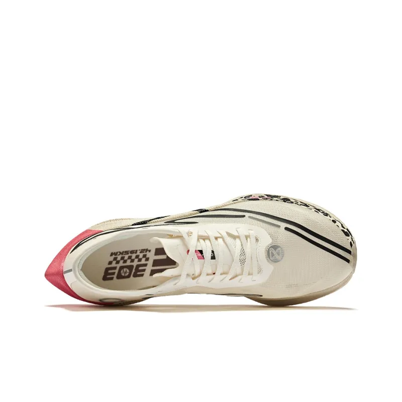 Erke Zhijing 2.0 Cushioning Wear-Resistant Low-Top Running Shoes Men's Pink Cheetah-4