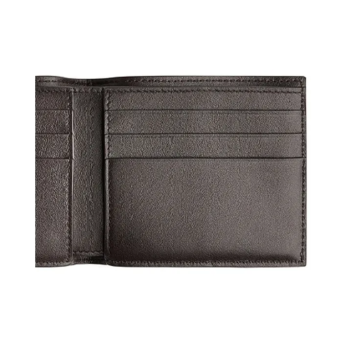 Bottega Veneta Leather Wallet Trumpets Men's Dark Chocolate-2