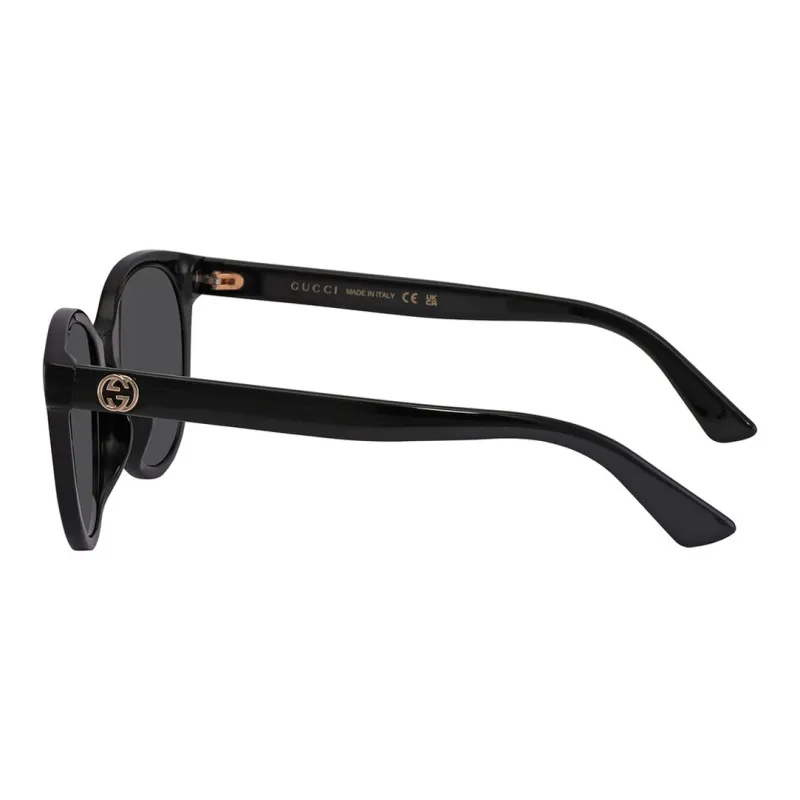 GUCCI Plastic Irregular Shape Sunglasses Women's Black-1