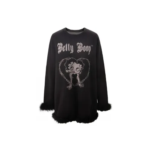 UNIFREE X Betty Boop™ Co-branded Series Knitwear Women's Black