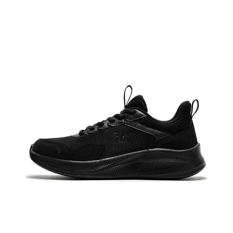 361° Cushioned Slip Resistant Low Top Running Shoes Women's Obsidian Black-0