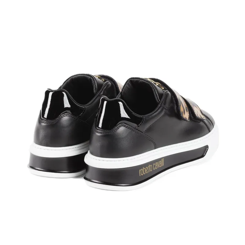 Roberto Cavalli Low-Top Skateboard Shoes Women's Black-4