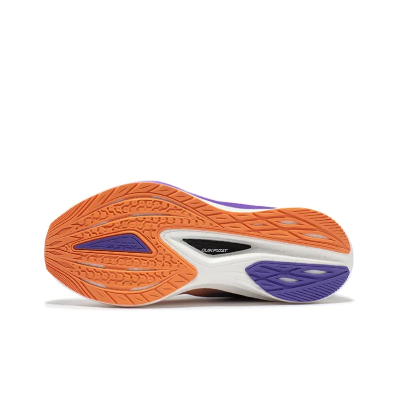 361° Float Cushioning Anti Slip And Wear Resistant Low Top Running Shoes Men's White Purple-4