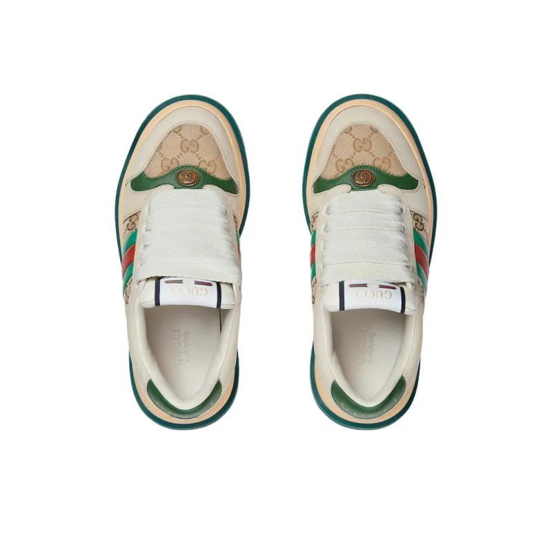 GUCCI Women's Screener 'GG Motif Beige Green' Women's-2