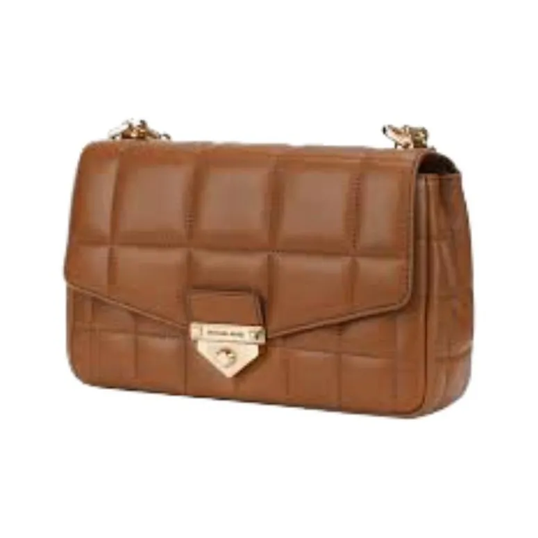 MICHAEL KORS Soho Sheepskin Shoulder Bag, Crossbody Bag Tubas Women's Brown-1