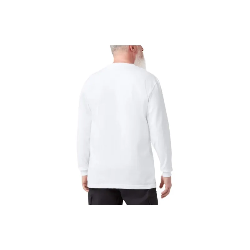 Dickies Heavyweight Long Sleeve Pocket T Shirt T Shirt Men's White-1