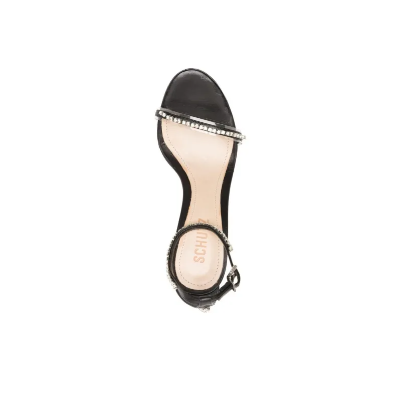 Schutz Strap Sandals Women's Black-3