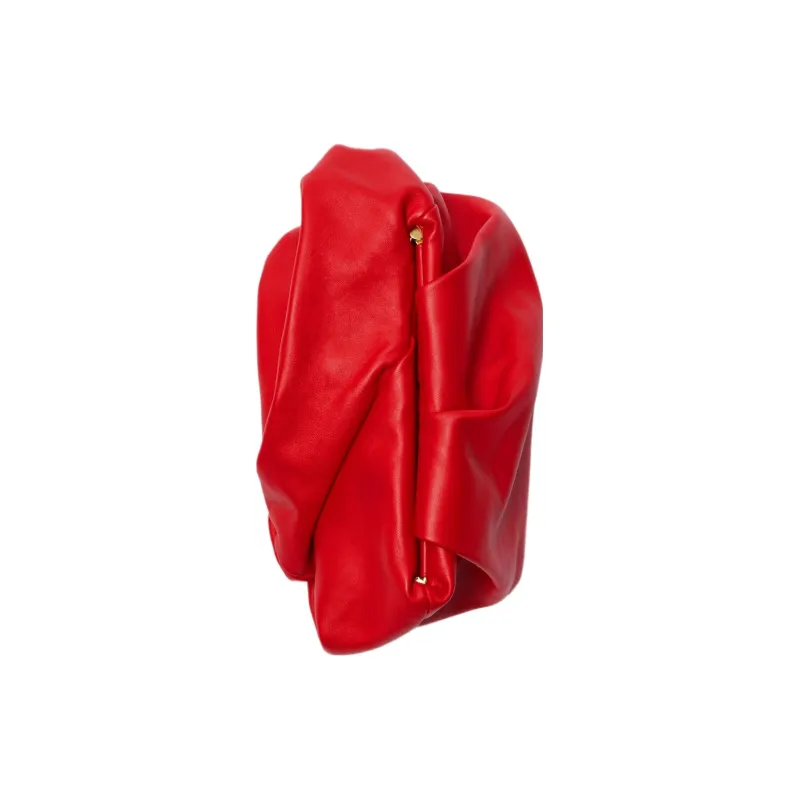 Burberry Lambskin Clutch Women's Mailbox Red-3