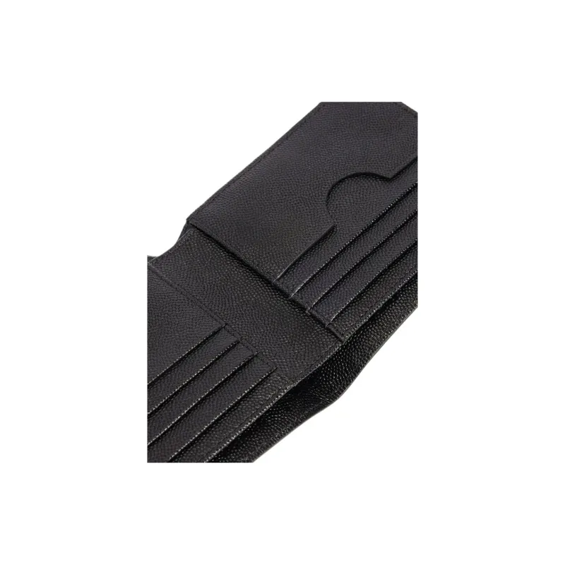 AMI Paris Logo-plaque Leather Wallet-3