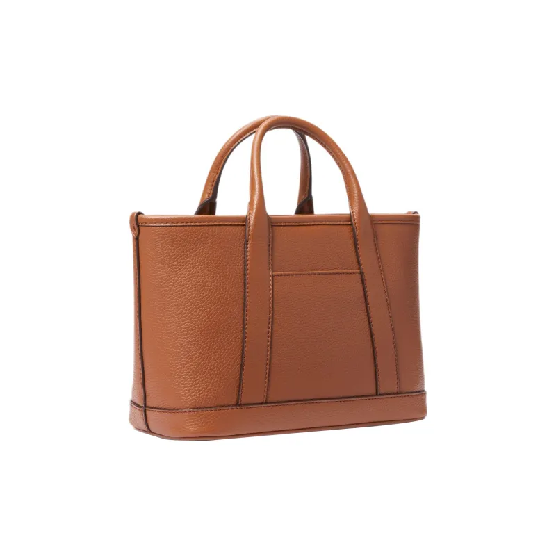 MICHAEL KORS Cow Leather Tote Bag, Shopping Bag, Handbag, Shoulder Bag, Crossbody Bag Trumpets Women's Brown-1