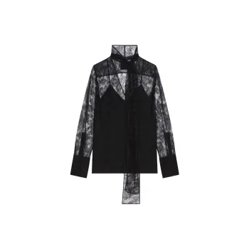 Givenchy Sheer Lace Blouse