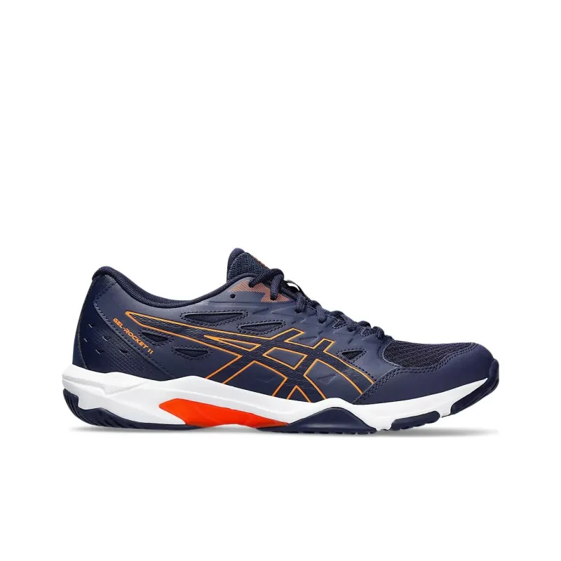 Asics Gel Rocket 11 Peacoat Shocking Orange-1