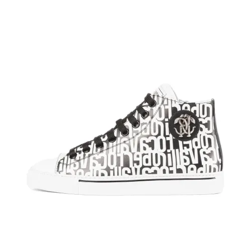 Roberto Cavalli Logo-print Leather Sneakers