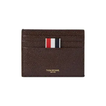 THOM BROWNE 4-Bar Logo Printed Cardholder