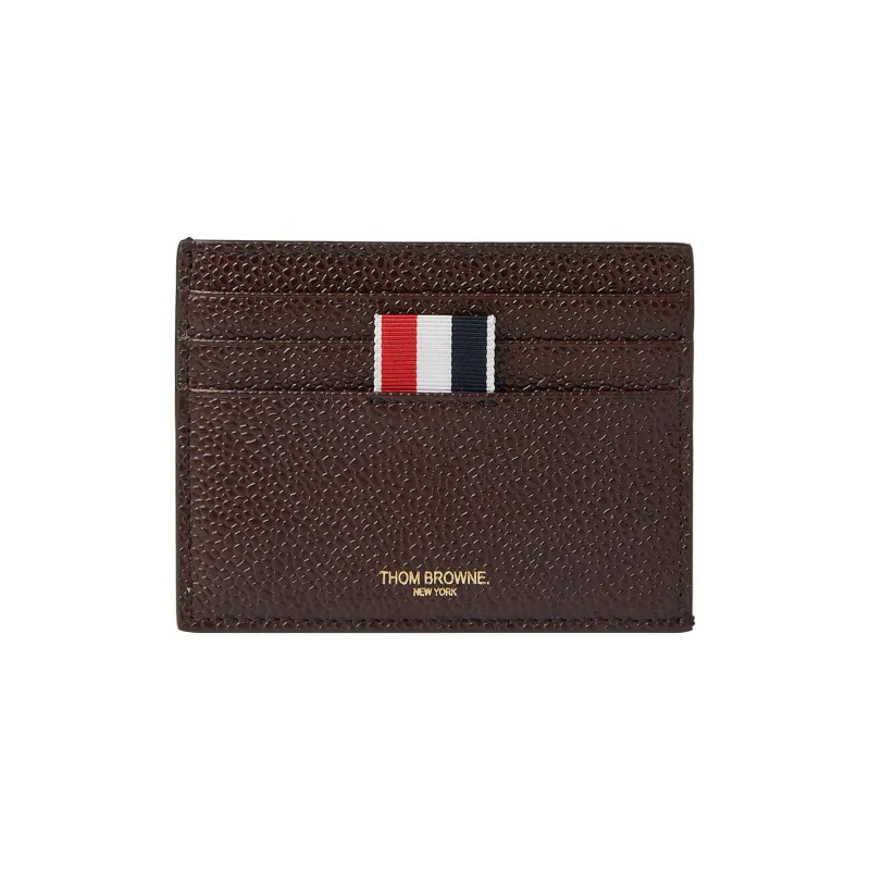 THOM BROWNE 4 Bar Logo Printed Cardholder-0