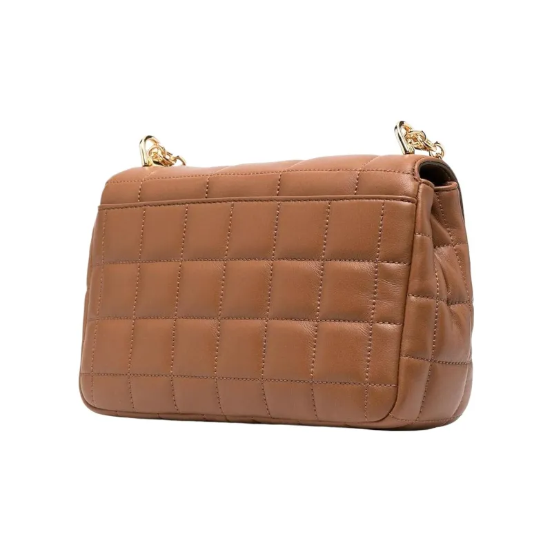 MICHAEL KORS Soho Sheepskin Shoulder Bag, Crossbody Bag Tubas Women's Brown-2