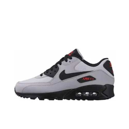 Nike Air Max 90 Wolf Grey Black Red