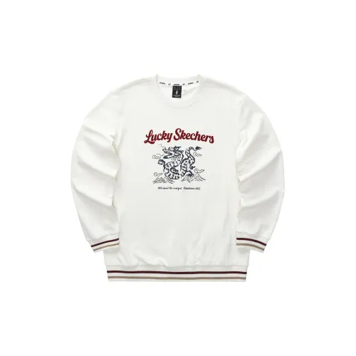 Skechers New Year Sweatshirts Unisex Marshmallow White