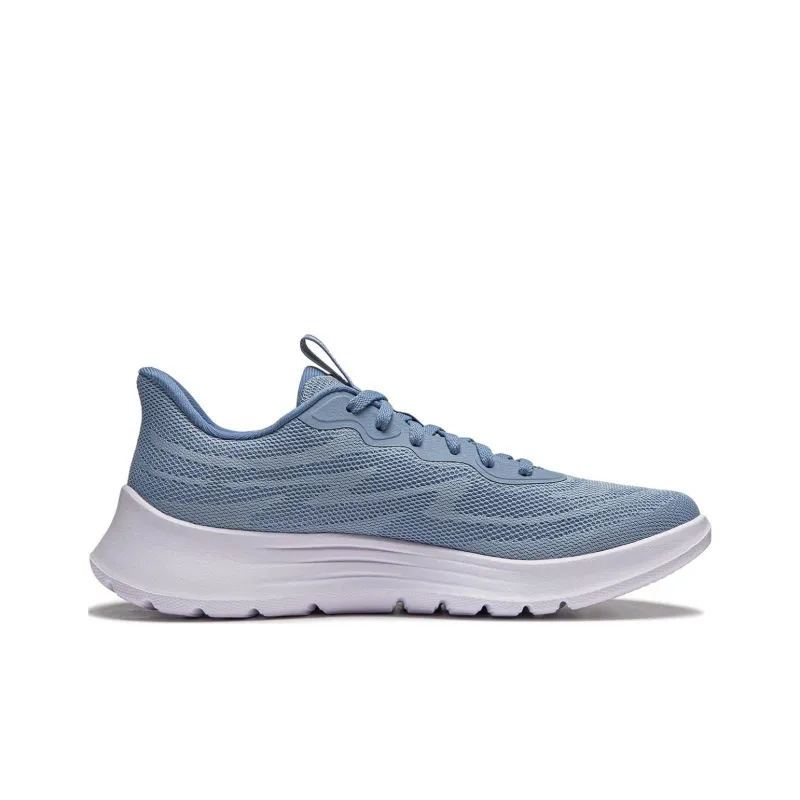 LiNing Light String Slip Resistant Cushioning Abrasion Resistant Lightweight Low Top Running Shoes Men's Blue-1