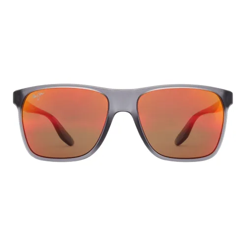 Maui Jim Square Frame Memory Metal Sunglasses