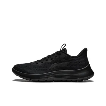 LiNing Light String Slip Resistant Cushioning Abrasion Resistant Lightweight Low Top Running Shoes Men's Black