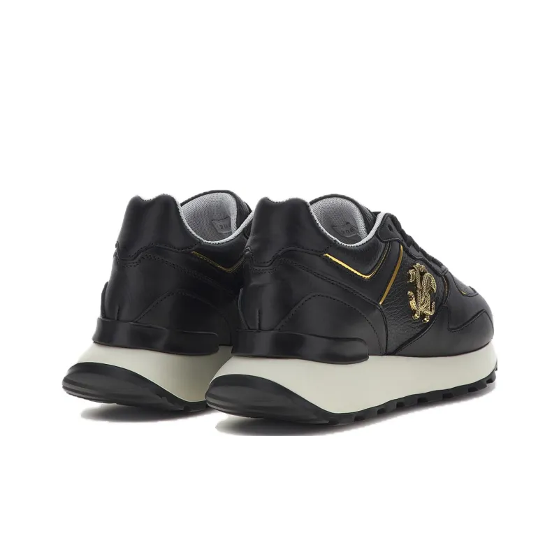 Roberto Cavalli Mid-Top Casual Shoes Women's Black-4