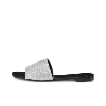 Giuseppe Zanotti Shirley Glitter detail Flat Sandals Women's