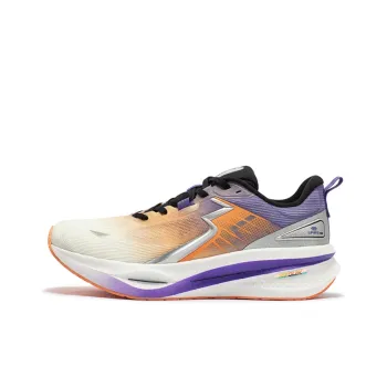 361° Float Cushioning Anti Slip And Wear Resistant Low Top Running Shoes Men's White Purple