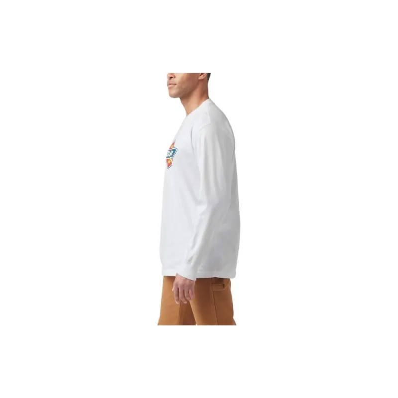 Dickies Tri-Color Logo Graphic Long Sleeve T-Shirt T-Shirt Men's White-2