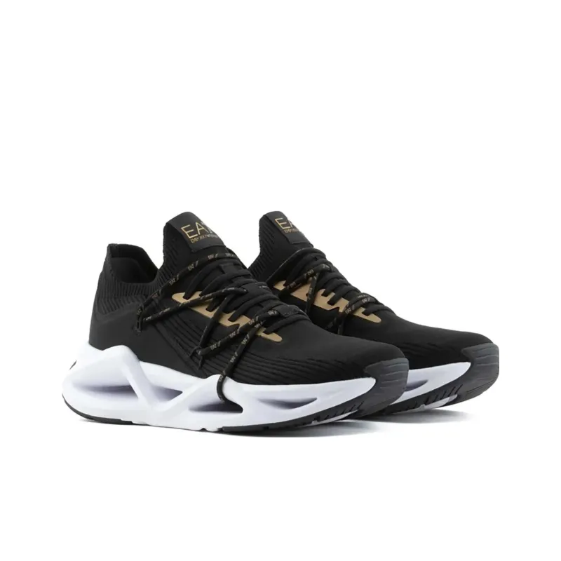 EMPORIO ARMANI EA7 Breathable Low Top Casual Shoes Men's Black-2