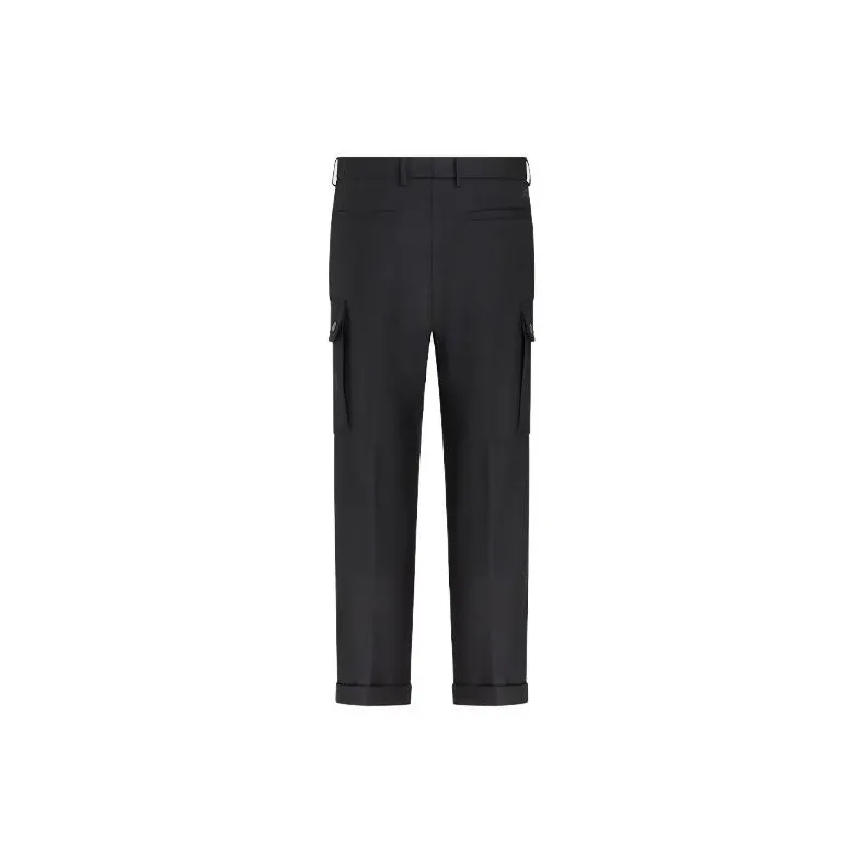 ETRO Cargo pockets Wool Tapered Trousers-1