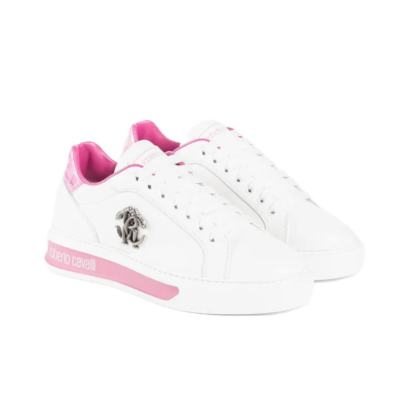 Roberto Cavalli Skateboard Shoes Women's White-2
