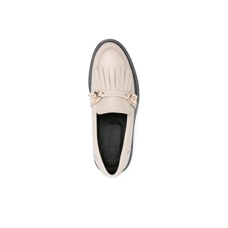 Furla Legacy Loafers 2cm Women's Ecru-4