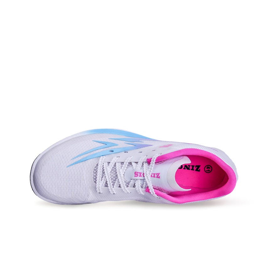 ZINGIS Running Shoes Unisex Mid-Top Pink Blue - POIZON