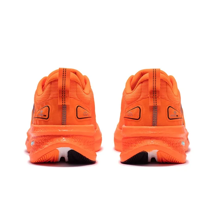 361° Float Running Shoes Men Low Top Fluorescent Super Orange/Obsidian Black-3