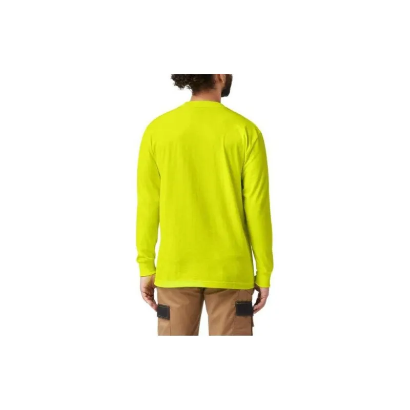 Dickies Heavyweight Neon Long Sleeve Pocket T-Shirt T-Shirt Men's Yellow-1