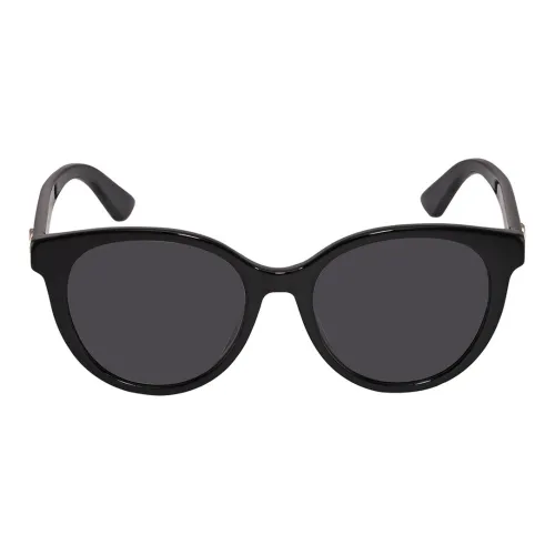 GUCCI Plastic Irregular Shape Sunglasses Women's Black