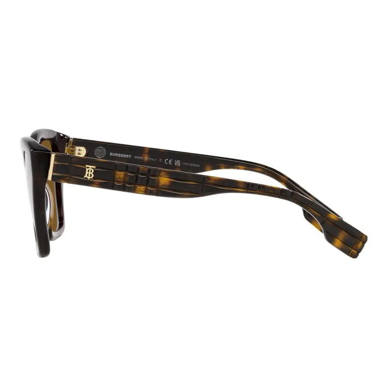Burberry Acetate Irregular Shape Sunglasses Women's Tortoiseshell-2