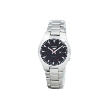 SEIKO Automatic Mechanical Movement Stainless Steel Strap Watch Men's Watches Black Dial