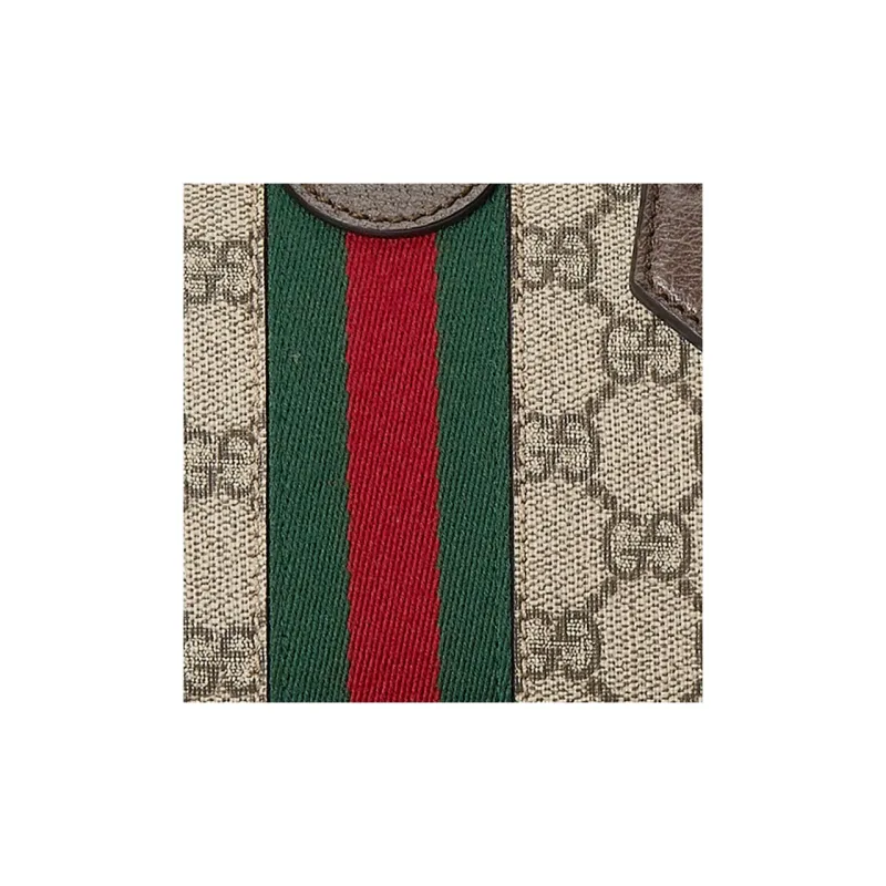 GUCCI Ophidia GG Supreme Canvas With Leather Shoulder Bag Crossbody Bag Handbag Mini Women's Beige & Ebony-4