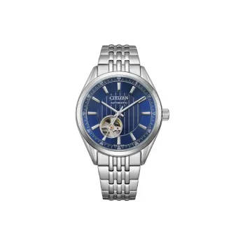 CITIZEN Automatic Mechanical Movement Stainless Steel Strap Watch 40mm Unisex Blue Dial NH9110 90L