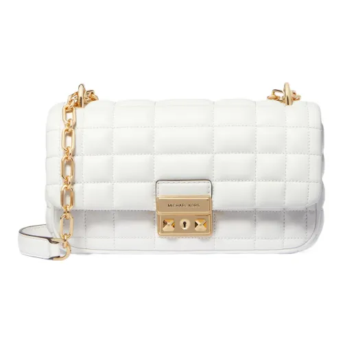 MICHAEL KORS Sheepskin Pillow Bag, Crossbody Bag, Shoulder Bag Small Size Women's White