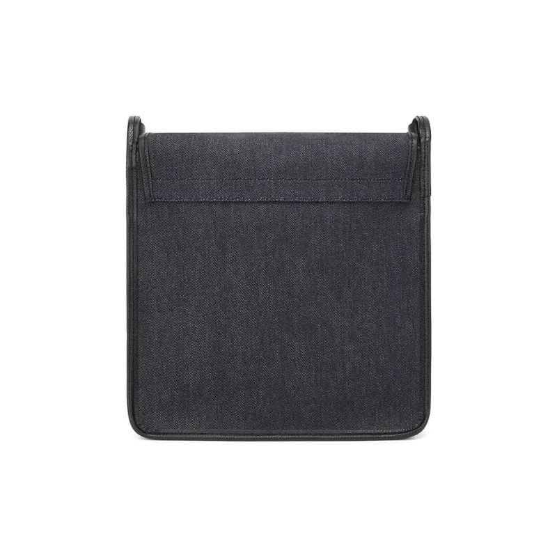 LONGCHAMP Cotton Crossbody Bag Shoulder Bag Unisex Black-3