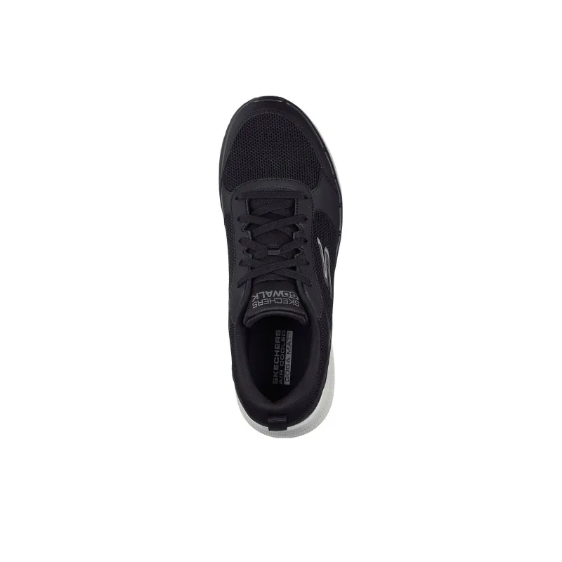 Skechers Go Walk 6 Casual Shoes Men Low Top Black/Gray/White-3